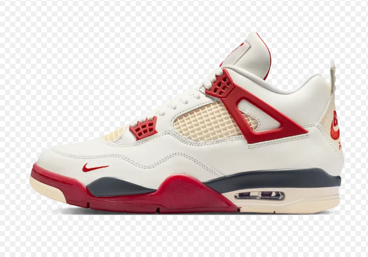 White Jordan Air 4 'Valentine's Day'